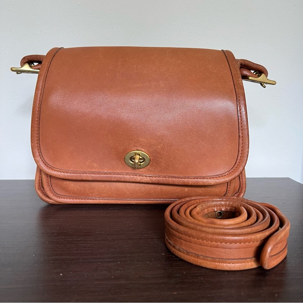 Vintage coach rambler 9061 British tan made in USA No tag